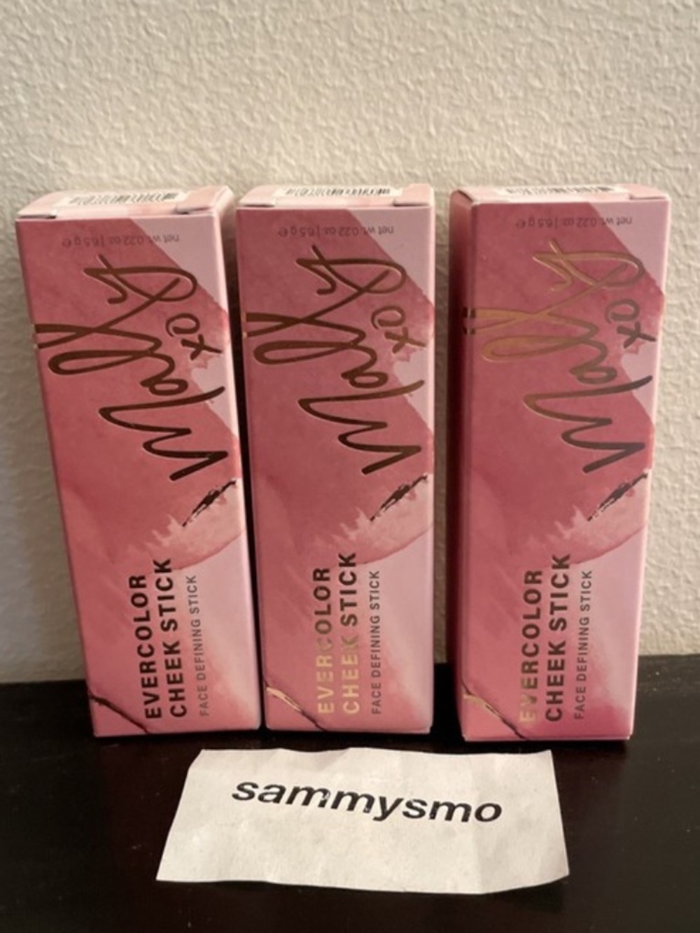MALLY BEAUTY Evercolor Cheek Stick In ROSE & SHINE, x3